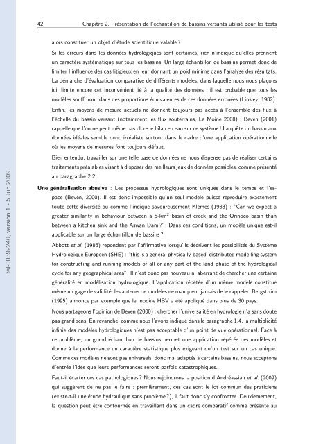 Quels apports hydrologiques pour les modÃ¨les hydrauliques? Vers ...