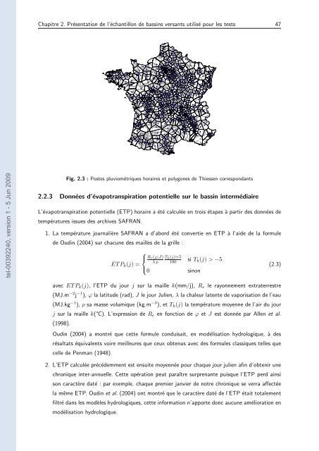 Quels apports hydrologiques pour les modÃ¨les hydrauliques? Vers ...