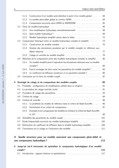 Quels apports hydrologiques pour les modÃ¨les hydrauliques? Vers ...