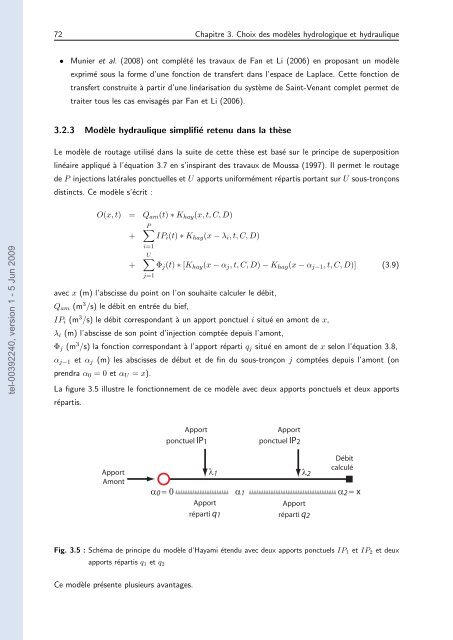 Quels apports hydrologiques pour les modÃ¨les hydrauliques? Vers ...