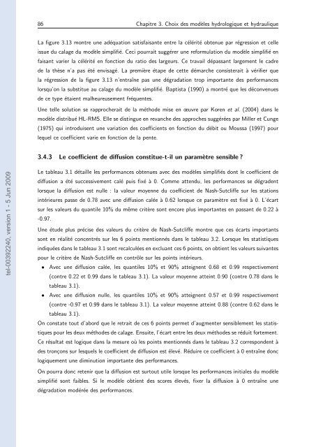 Quels apports hydrologiques pour les modÃ¨les hydrauliques? Vers ...