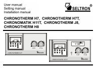 CHRONOTHERM H7, H7T, H11T, J8, H8 - Seltron controllers