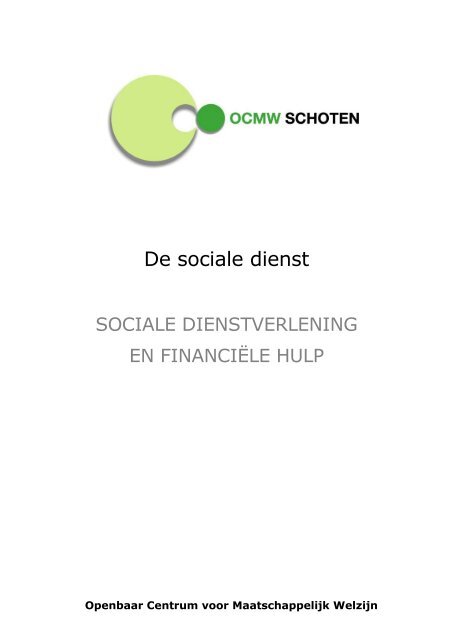 De sociale dienst - OCMW Schoten