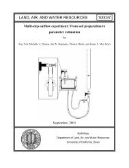 Multi-step outflow experiment - UC Davis