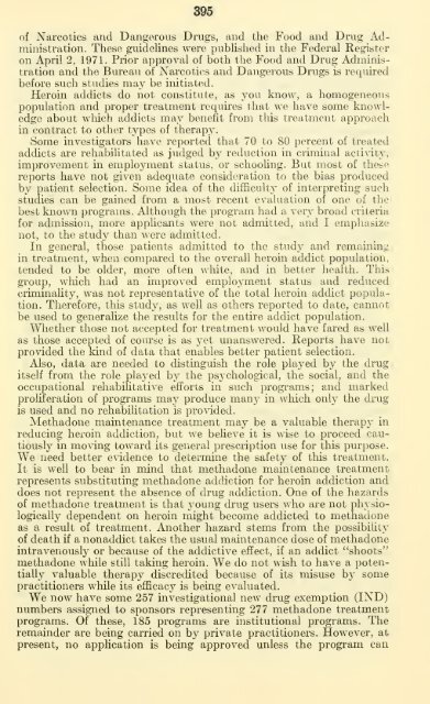 Narcotics research, rehabilitation, and treatment. Hearings, Ninety ...