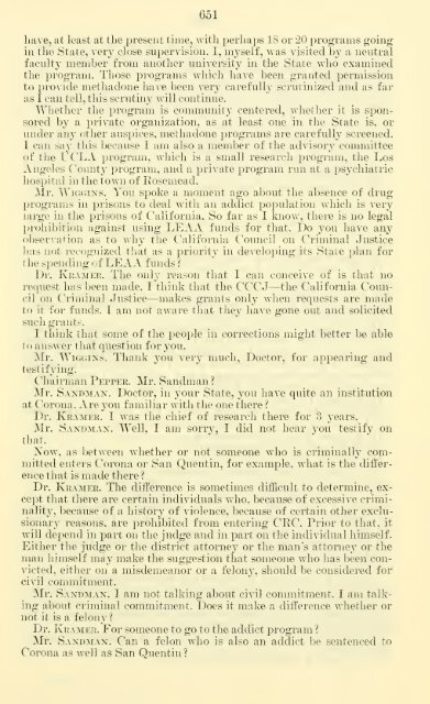 Narcotics research, rehabilitation, and treatment. Hearings, Ninety ...