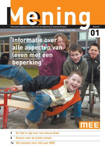 Mening opzet maart 05 - MEE Zuidoost Brabant
