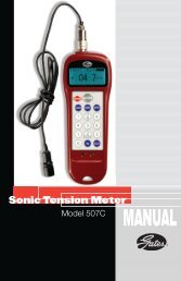 Sonic Tension MeterMANUAL - Rydell Industrial