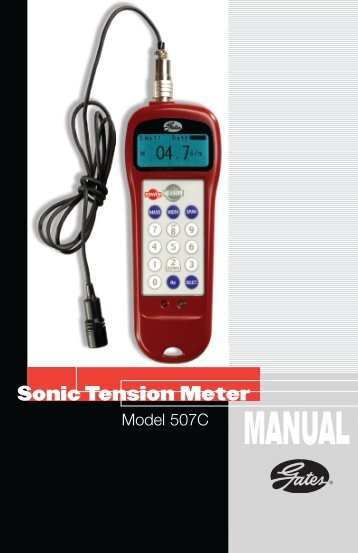 Sonic Tension MeterMANUAL - Rydell Industrial