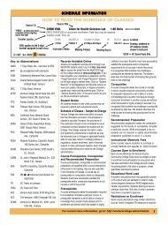 How To READ THE SCHEDULE oF CLASSES - Ventura College