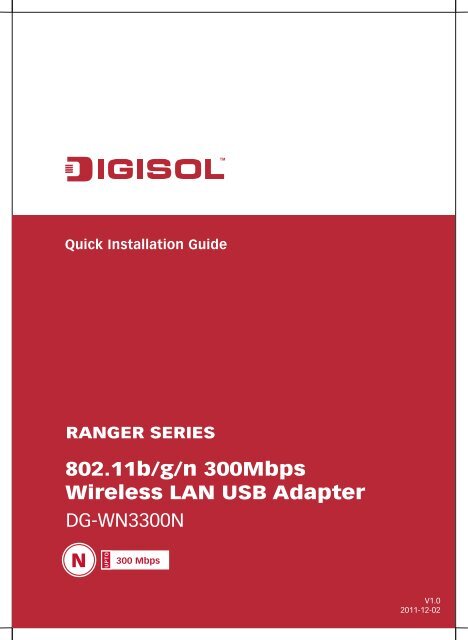 QIG DG-WN3300N v1.cdr - Digisol.com