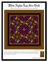 White Nights Lap Size Quilt - Plum Creek Quilts