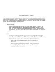 DOCUMENT-BASED QUESTION This question is based on the ...