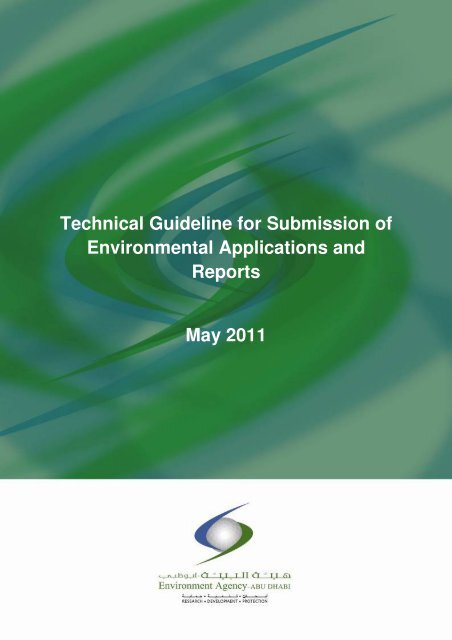 Technical Guideline for Submission of Environmental Applications ...