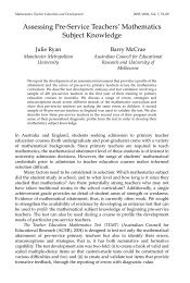 Assessing Pre-Service Teachers' Mathematics Subject ... - merga