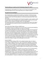 Samenvatting en reactie op het Onderwijsverslag 2011 ... - VO-raad