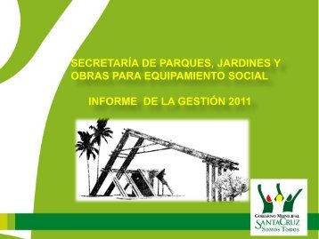 secretarÃ­a de parques, jardines y obras para equipamiento social ...