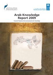 Arab Knowledge Report 2009