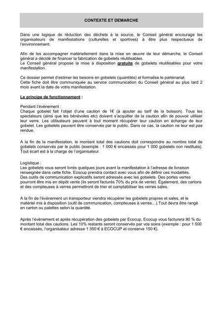 demande de gobelets cg 47 - Lot-et-Garonne