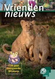 150 jaar Diergaarde Blijdorp - Vrienden van Blijdorp