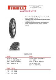 MANDRAKE MT 15 - Pirelli