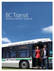 ANNUAL REPORT 2008/09 - BC Transit