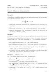 hiver 2004-05 Cours 8 : Estimateurs et leurs propriÃ©t - STAT - EPFL