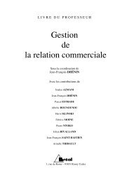 Gestion de la relation commerciale - Editions BrÃ©al