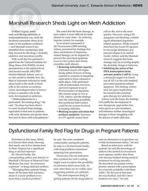 Substance Abuse in WV - West Virginia State Medical Association