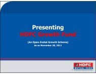 HDFC Growth Fund - November 30, 2011 - HDFC Mutual Fund