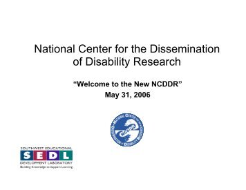 PDF of PowerPoint presentation - National Center for the ...