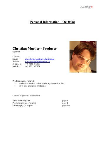 Christian Mueller - Producer