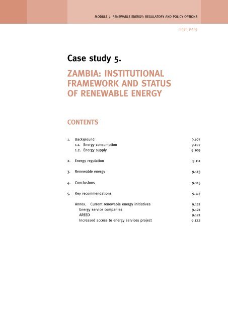 Regulatory and policy options to encourage development of ...