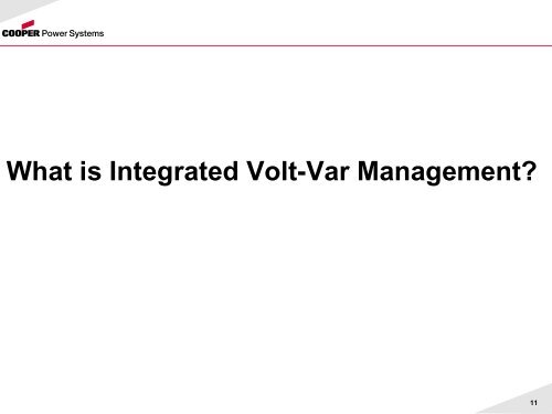 Integrated Volt/VAR Control - Smart Grid News