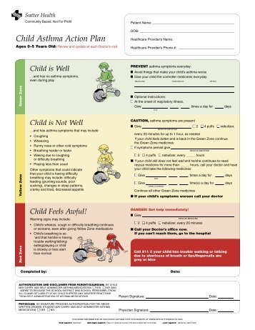 Child Asthma Action Plan