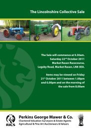 The Lincolnshire Collective Sale - Perkins, George, Mawer & Co.