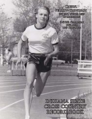 Cross Country Record Book.indd - Indiana State University Athletics