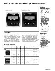 â¡ SIGNET 8750 ProcessProâ¢ pH/ORP Transmitter - JL Wingert ...