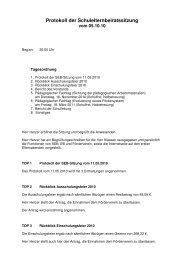 20101005 - Protokoll SEB Sitzung