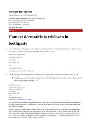 Contact dermatitis to triclosan in toothpaste - PIEL-L Latinoamericana