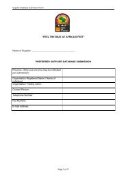 Supplier Database Submission form - South African Football ...