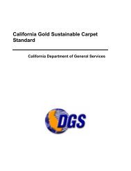 California Gold Sustainable Carpet Standard Checklist - MTS