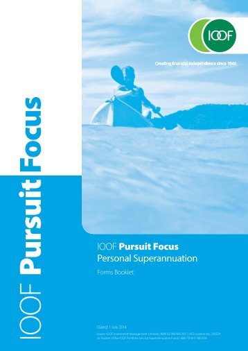 IOOF Pursuit Focus Personal Superannuation - IOOF Portfolio online ...