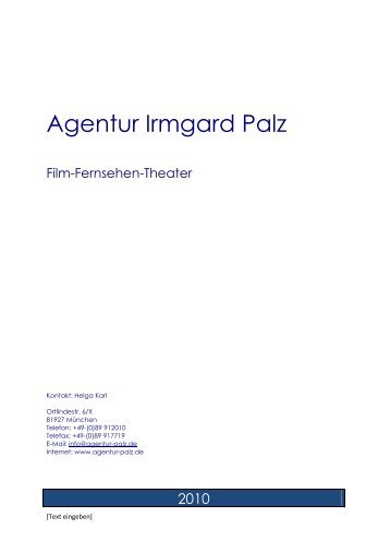 Agentur Irmgard Palz