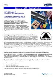 Category 6 UTP - Cabling System - YE International