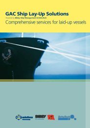 GAC Ship Lay-Up Solutions Comprehensive services for laid-up ...