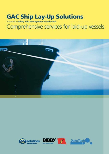 GAC Ship Lay-Up Solutions Comprehensive services for laid-up ...