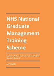 NHS National Graduate Management Training Scheme