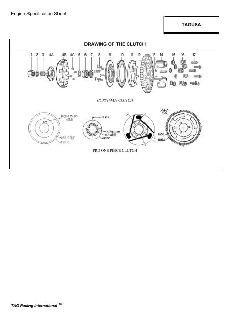 TAG Racing International Engine Specification Form - TAGUSA ...