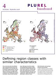 Defining region classes with similar characteristics - Plurel